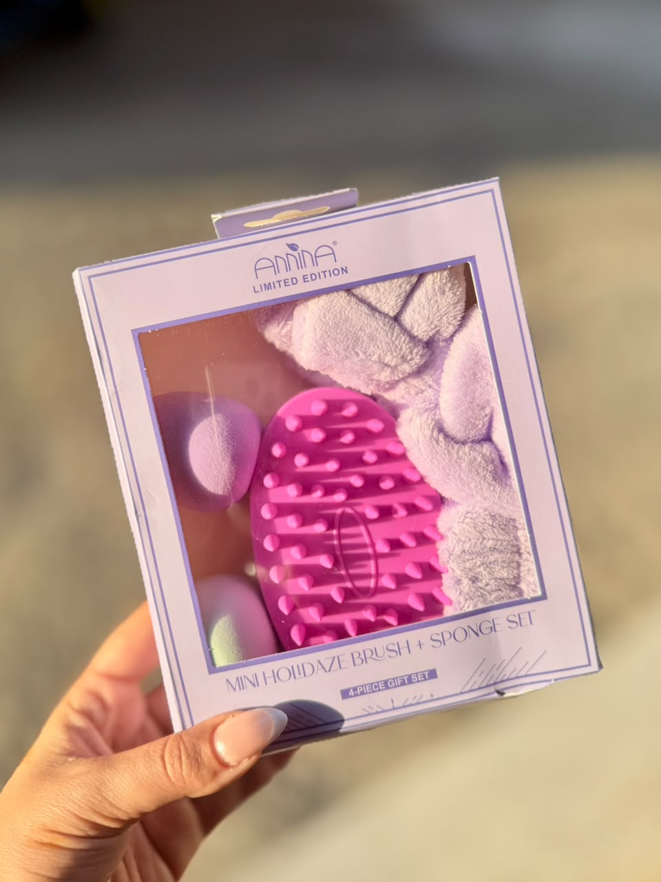 4pcs Holidaze Brush + Sponge Gift Set