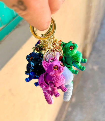 Mixed Color Changing Animal Keychain