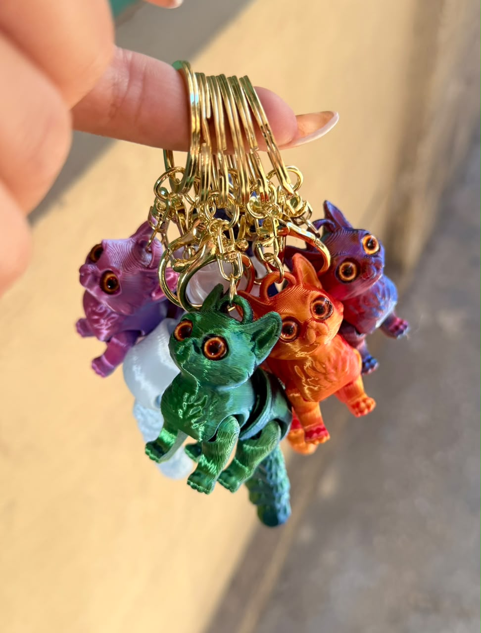 Mixed Color Changing Animal Keychain