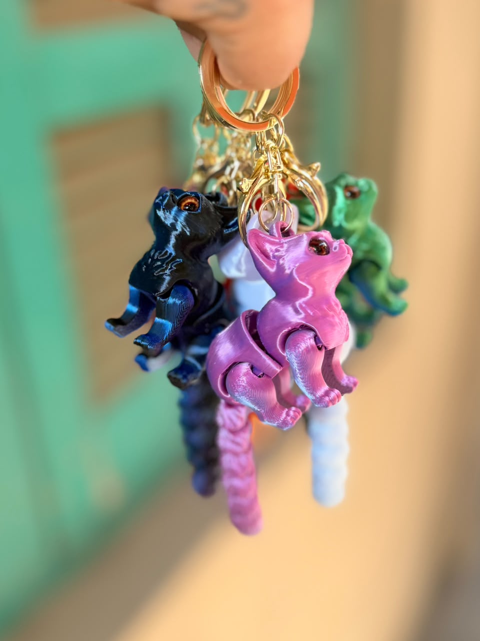 Mixed Color Changing Animal Keychain