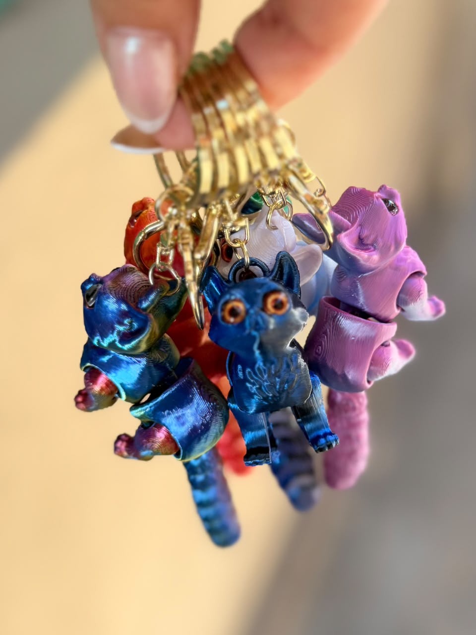 Mixed Color Changing Animal Keychain