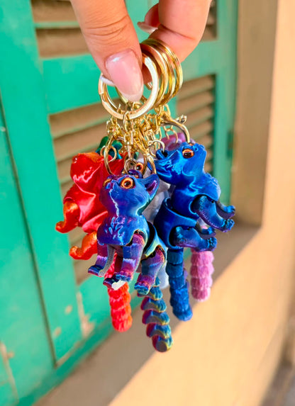 Mixed Color Changing Animal Keychain