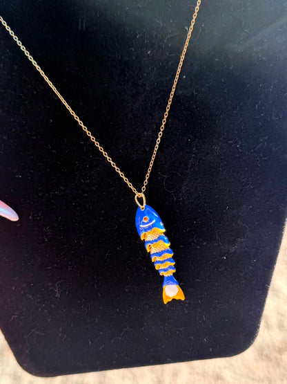 Fish Eye Necklace & Anklet Set