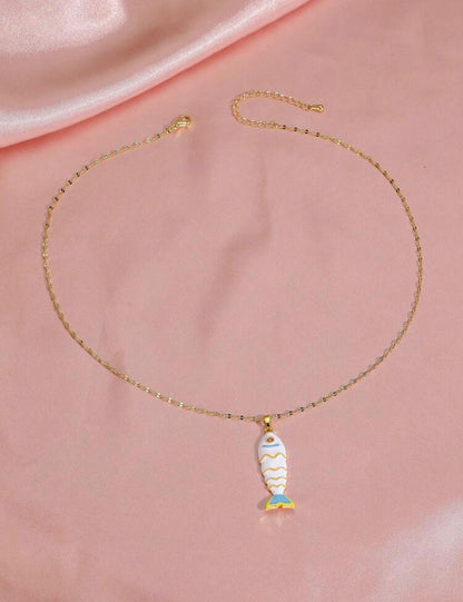 Fish Eye Necklace & Anklet Set