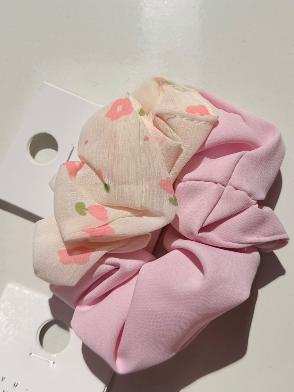 Petal Breeze Scrunchie Duo