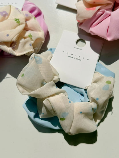 Petal Breeze Scrunchie Duo