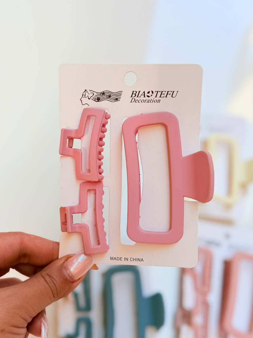 Modern Frame Hair Clip Set