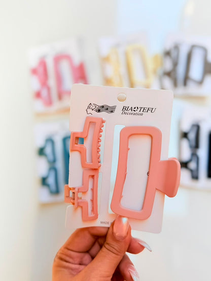 Modern Frame Hair Clip Set