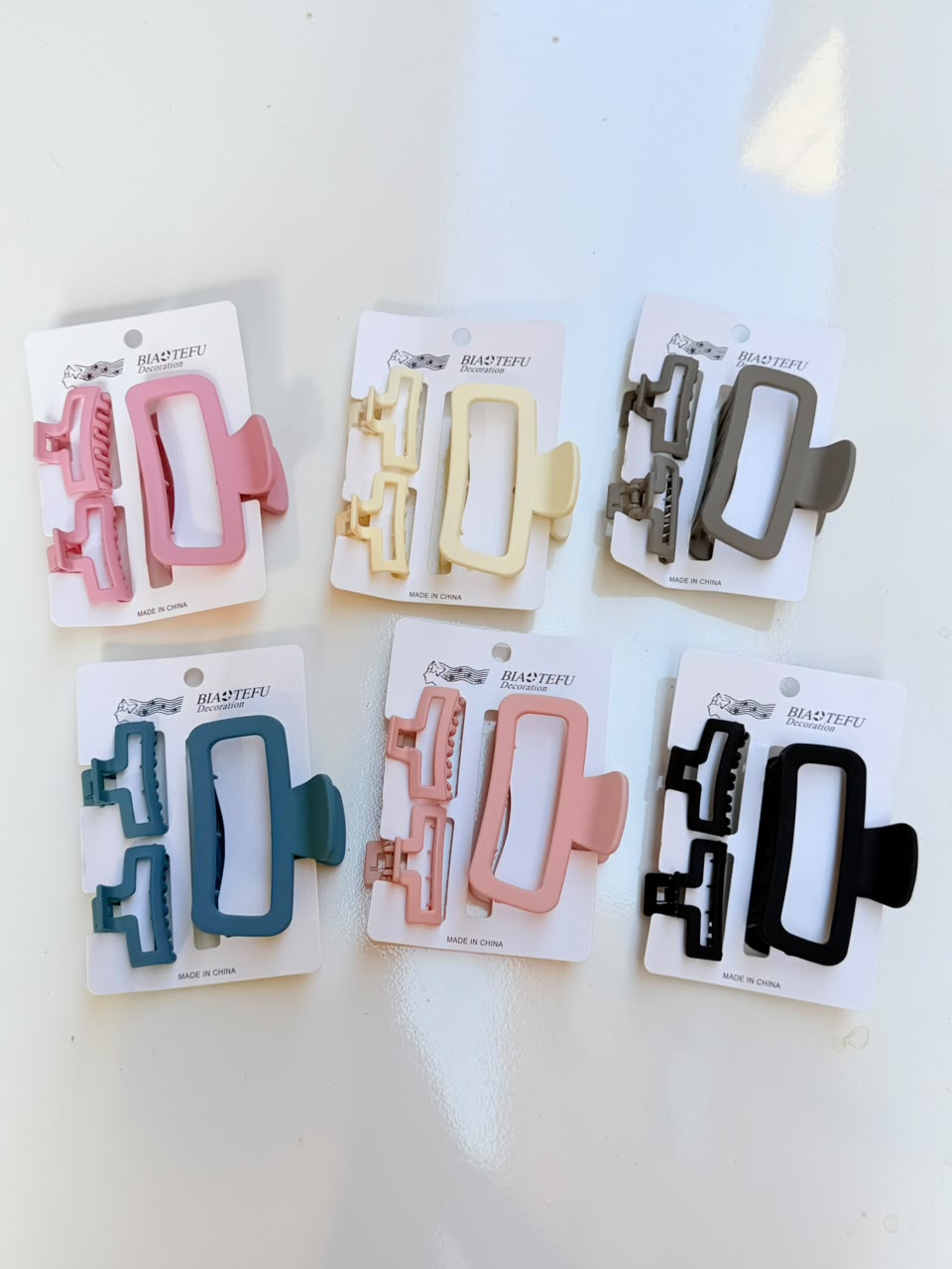 Modern Frame Hair Clip Set