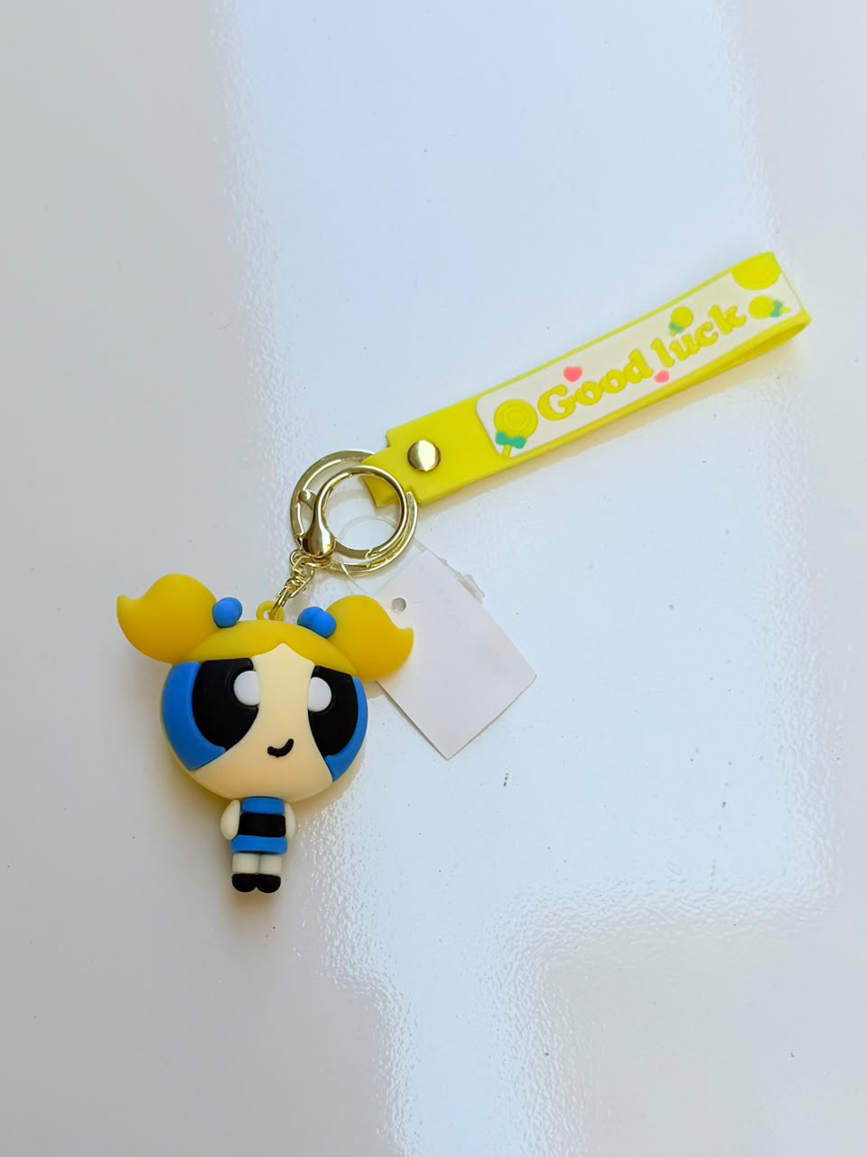 Power Puff Charm Keychain