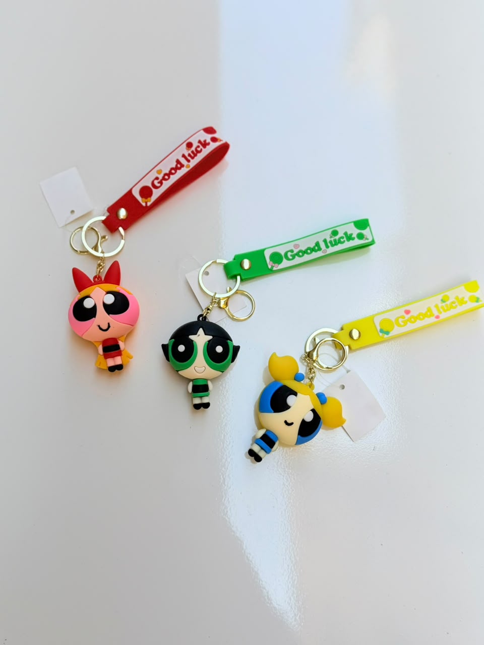 Power Puff Charm Keychain