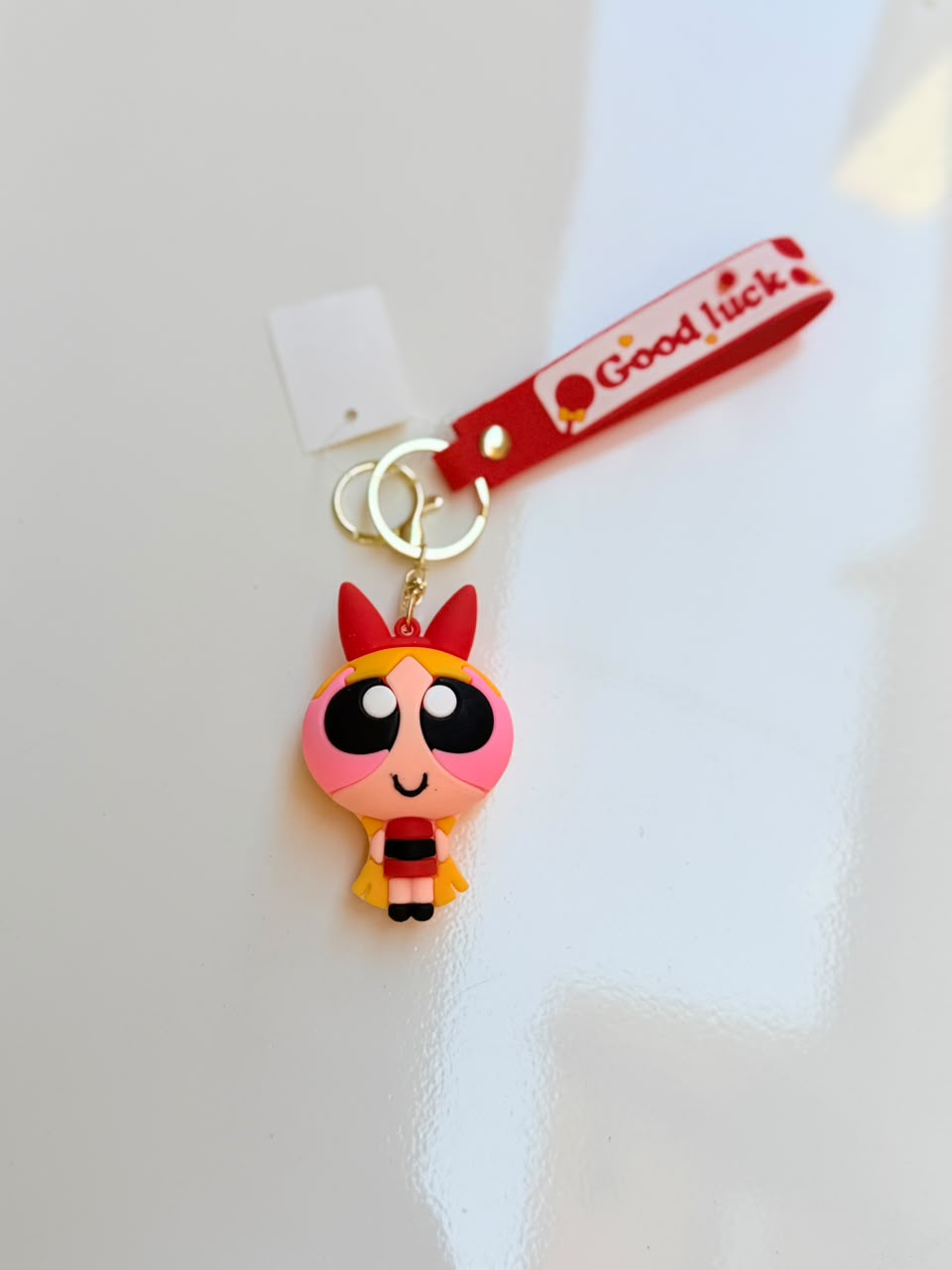 Power Puff Charm Keychain