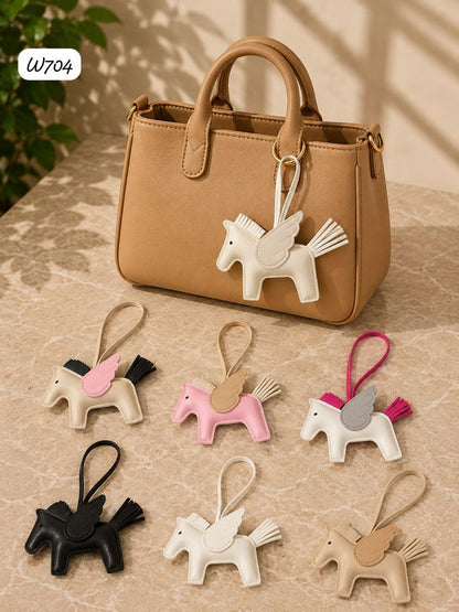 Horse Leather Bag Charm