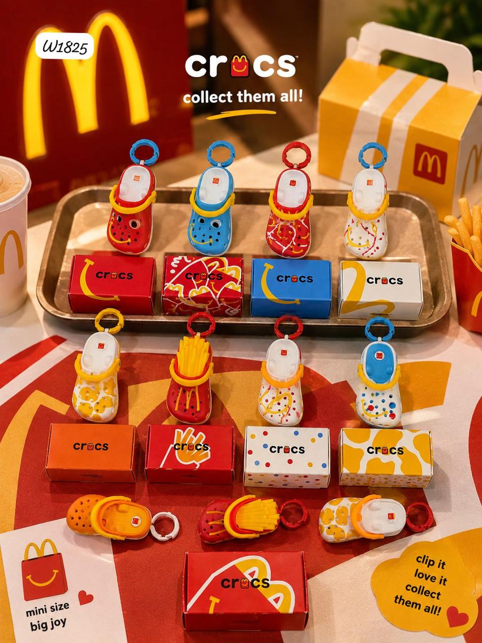 Mini Fast Food Shoe Keychain