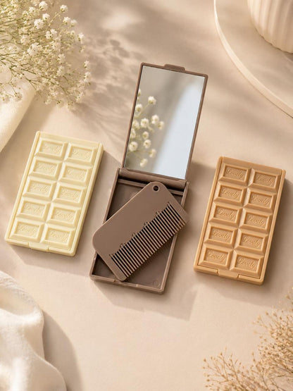 Chocolate Pocket Mirror & Comb