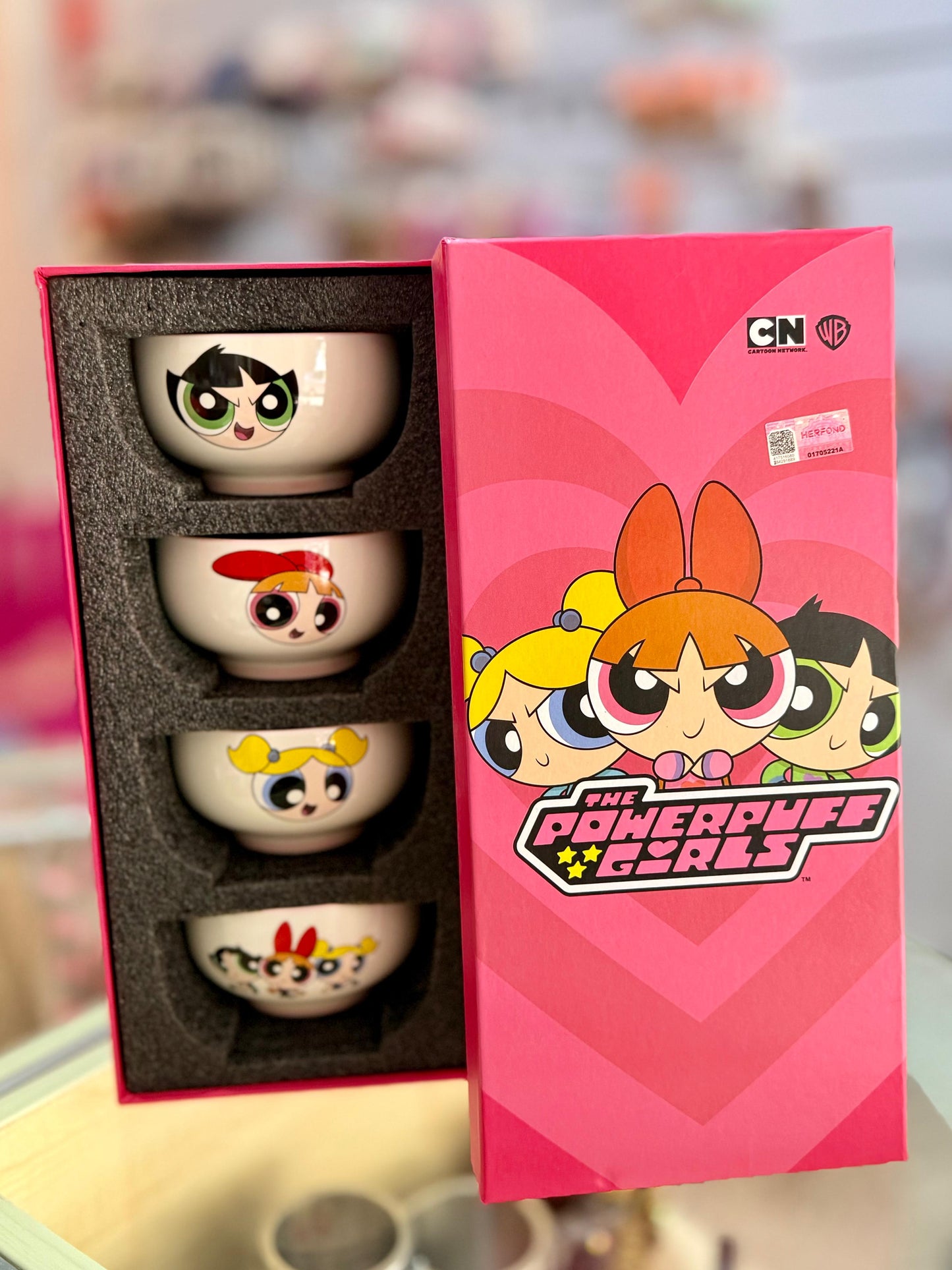 Powerpuff Girls Ceramic Bowl Set (4 Pieces)