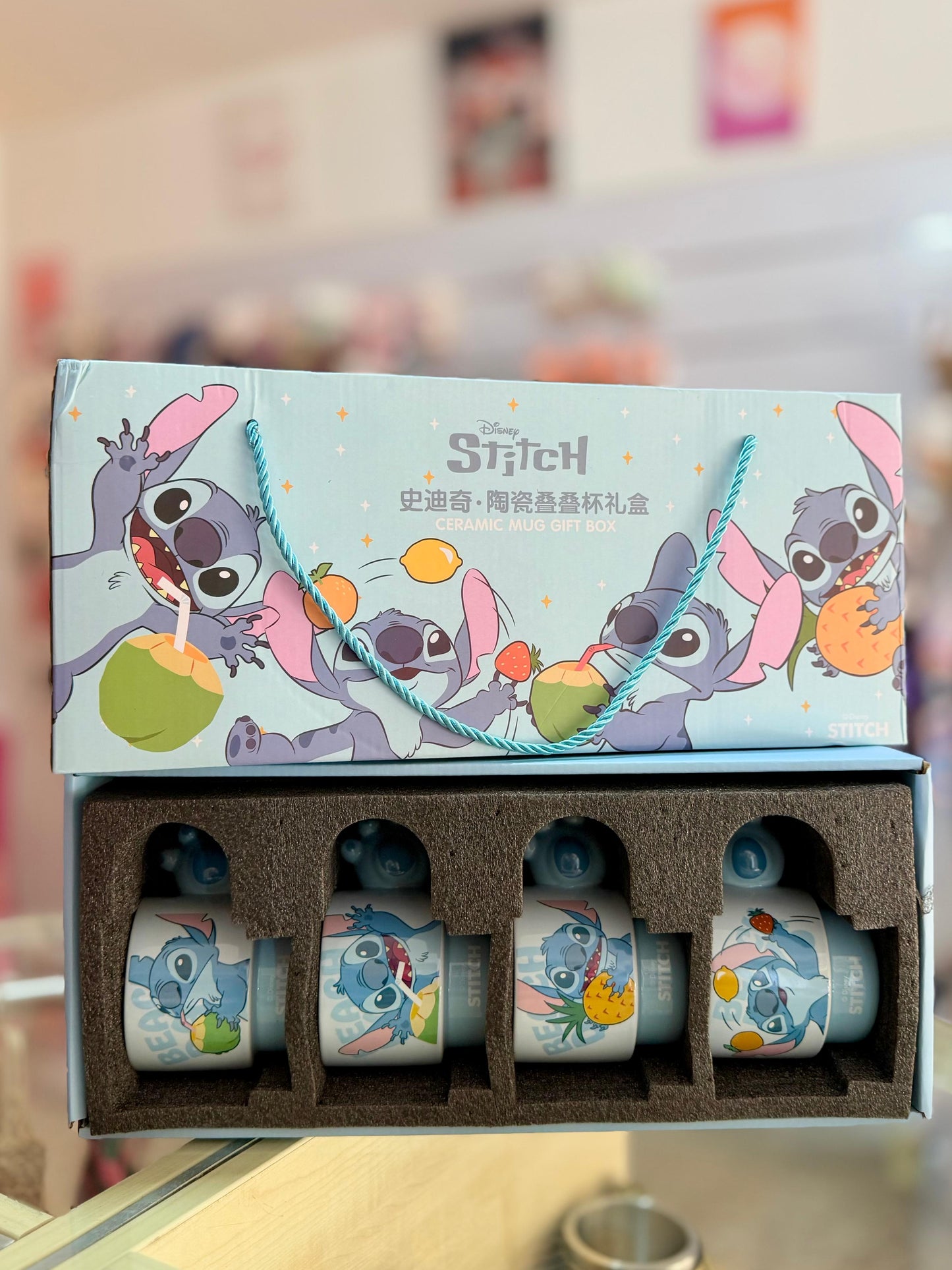 Stitch Ceramic Cup Gift Set