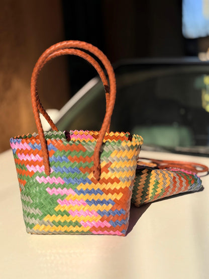 Multicolor Handwoven Tote Bag