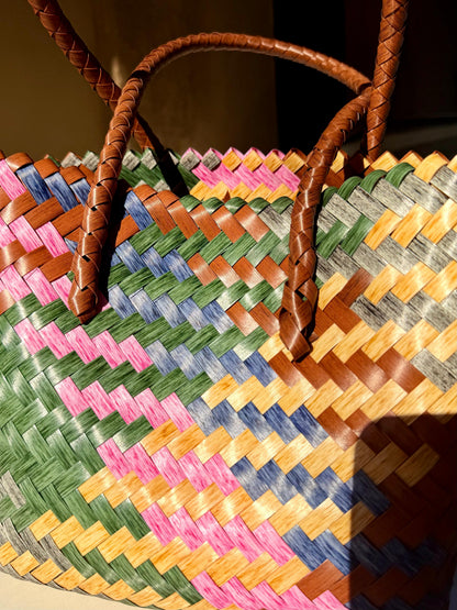Multicolor Handwoven Tote Bag
