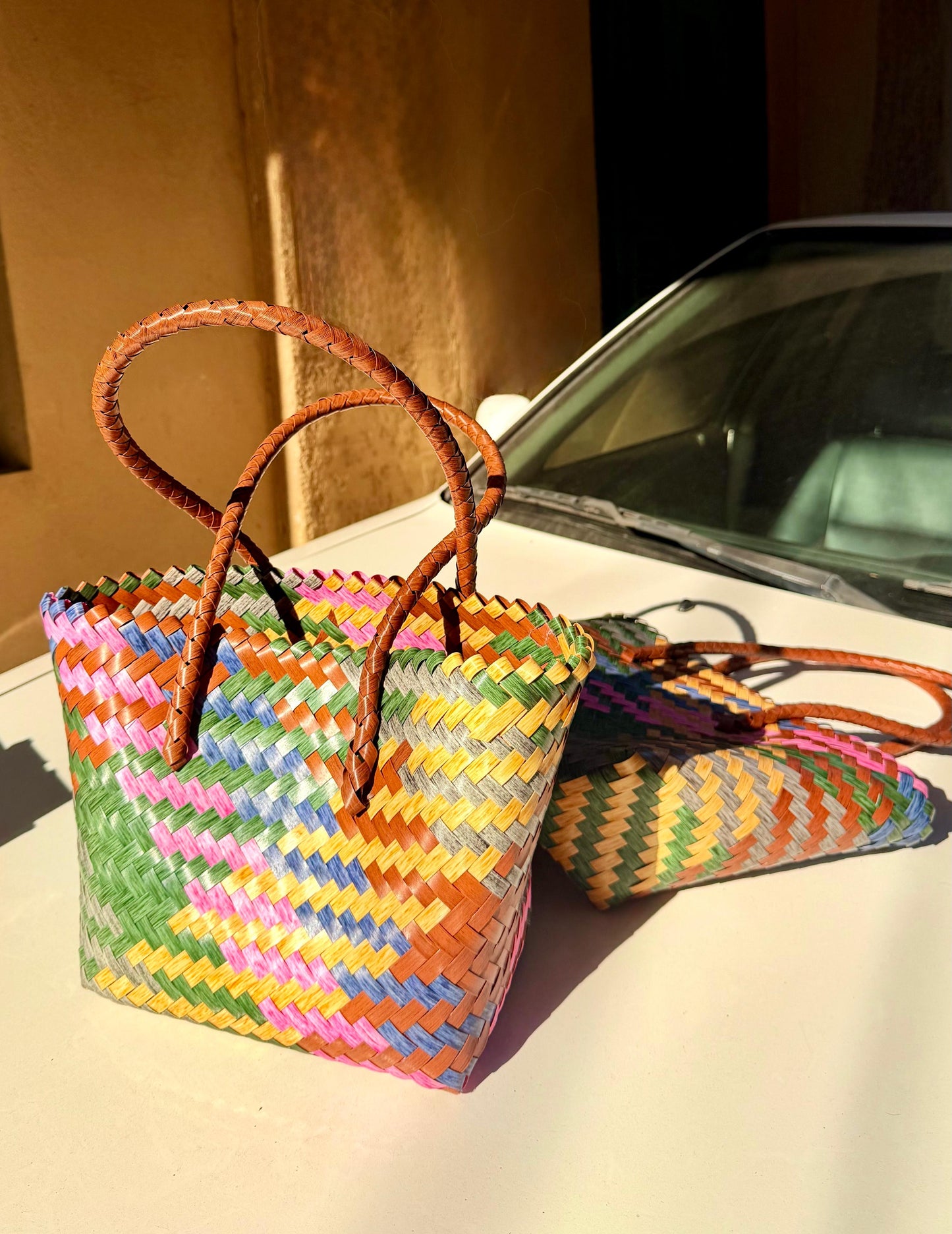 Multicolor Handwoven Tote Bag