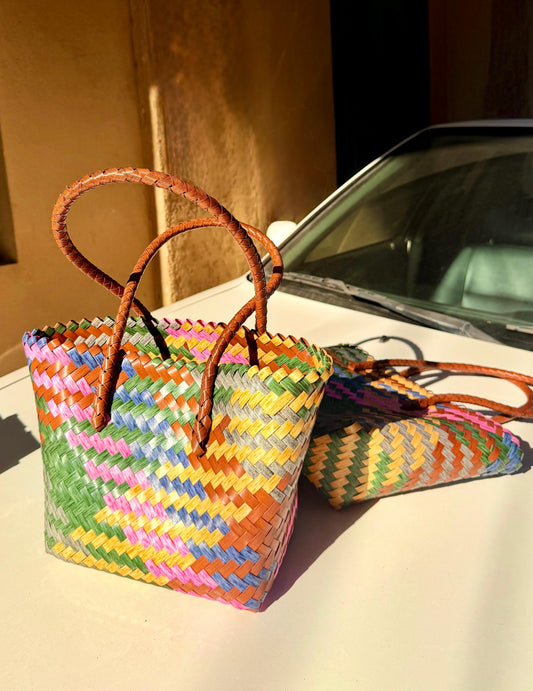 Multicolor Handwoven Tote Bag
