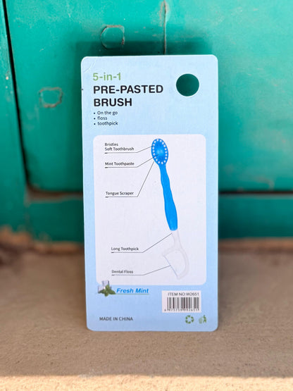 5-in-1 Ready Travel Toothbrush