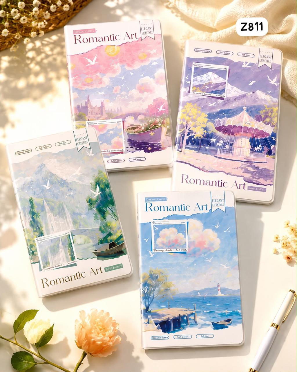 Romantic Art Notebook - 95mm x 175mm