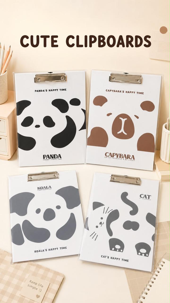 Animal Paper Clipboard A4