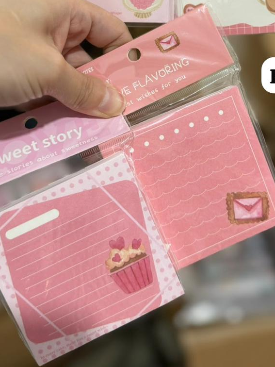 Pink Sticky Notes - 80x80mm