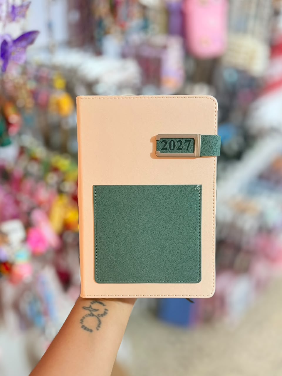 2027 Beige Leather Agenda - A5