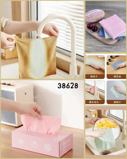 Removable Microfiber Cleaning Cloth - 20pcs