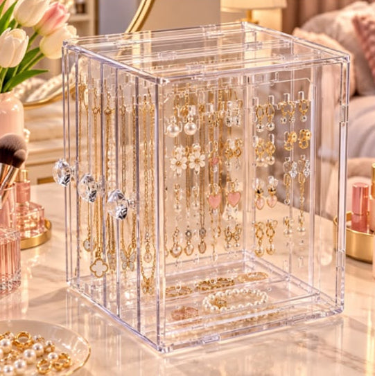 Multi-Layer Jewelry Storage Box - 3 Drawers