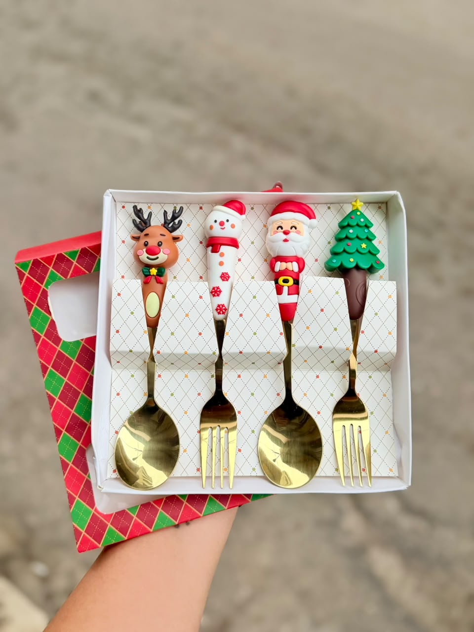 Christmas Cutlery Set – 4 Pieces