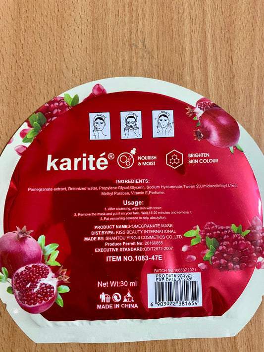 1PC Karite Face Mask