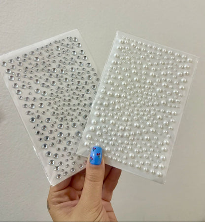 1pc Sheet Pearl Stickers