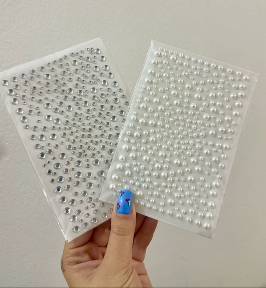 1pc Sheet Pearl Stickers