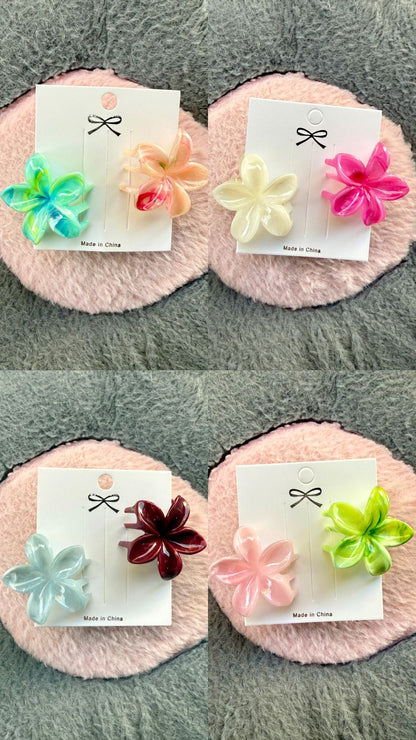 2pcs Set Small Daisy Hair Claws 4cm