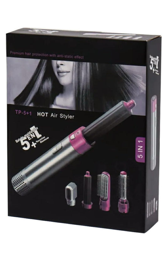 5-in-1 Curling Black Styler Set