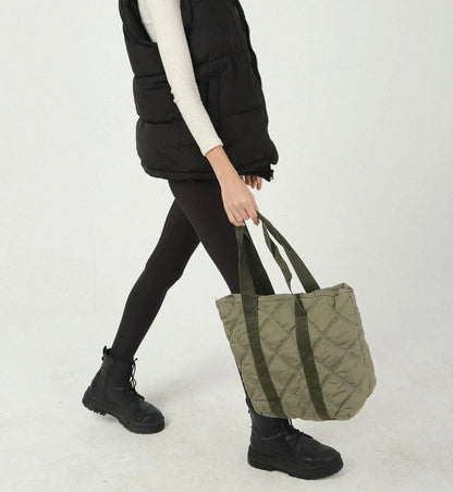Olive Green Parachute Shoulder Bag