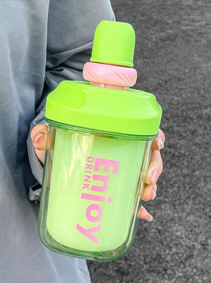Portable Green Stirring Cup - 500ml
