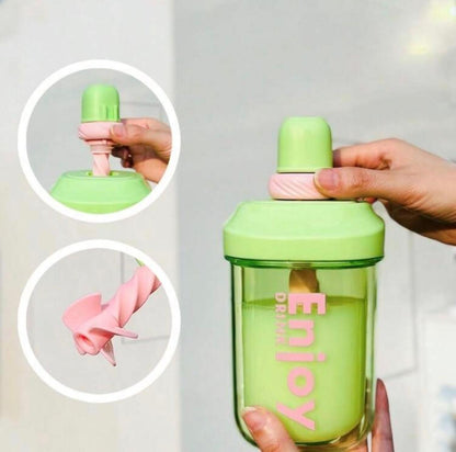 Portable Green Stirring Cup - 500ml
