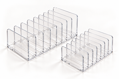 7 Slots Transparent Makeup Organizer - 2pcs set