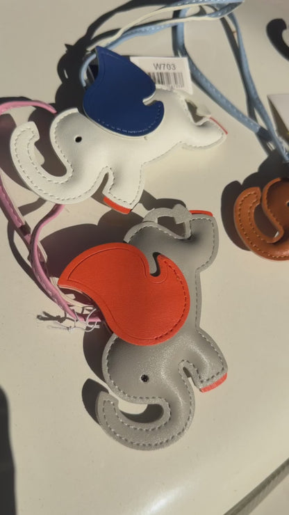 Flying Elephant Bag Charm