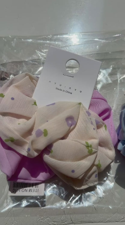 Petal Breeze Scrunchie Duo