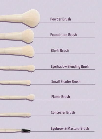 SHEGLAM Pro Core Brush Kit 8pcs/set