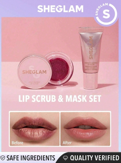 SHEGLAM Lip Scrub & Mask Set
