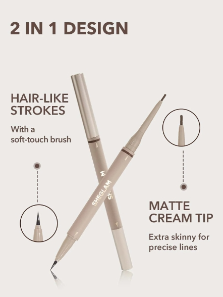 SHEGLAM Brows On Demand 2in1 Brow Pencil