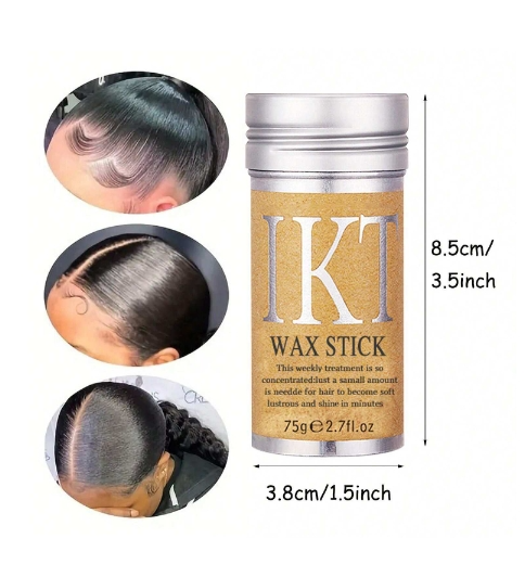 Hair Wax Stick with 4 pcs Black Brushes