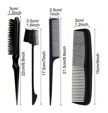 Hair Wax Stick with 4 pcs Black Brushes
